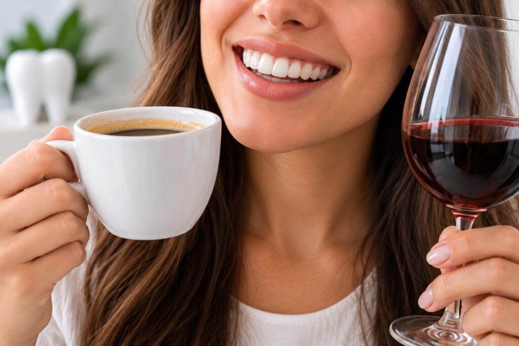 Lentes de Contato Dental Mancham Com Café Ou Vinho?